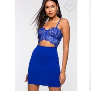 Blue dress to die for! New in tags size medium.